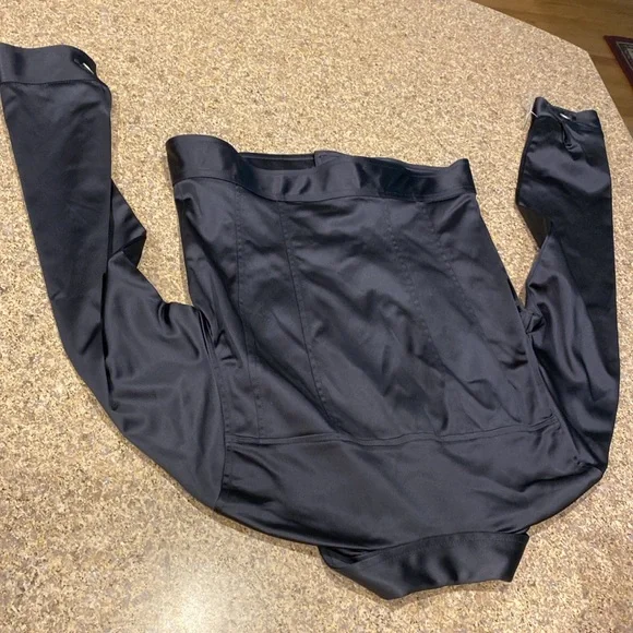 NWT ABS Evening By Allen Schwartz Satiny Jacket Petite X/S - Picture 9 of 12